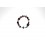 Granitarmband mit Onyx, Koralle und Silberteilen