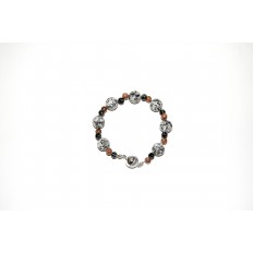 Granitarmband dreifärbig Kugeln