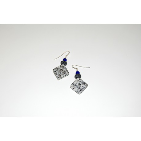 Granitpendel Quadrat flach 20x20mm Lapis