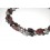 Granitcollier zweireihig mit Schaumkoralle