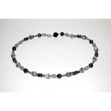 Granitkette mit Ametyst