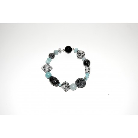 Granitarmband mit Amazonit