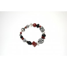 Granitarmband mit Schaumkoralle