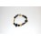 Granitarmband mit Onyx und vergoldeten Teilen