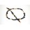 Granitarmband und Kette mit vergoldeten Teilen