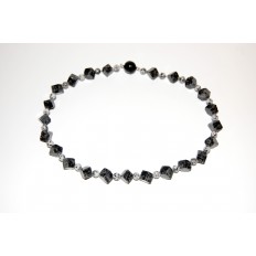 Granitkette Würfeln 8mm zweifärbig