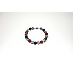 Granitarmband mit Schaumkoralle