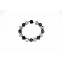 Granitarmband mit Amethyst 12mm