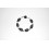 Granitarmband Oliven mit Bergristall und Amethyst
