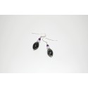 Granitpendel Oliven mit Bergkristall und Amethyst