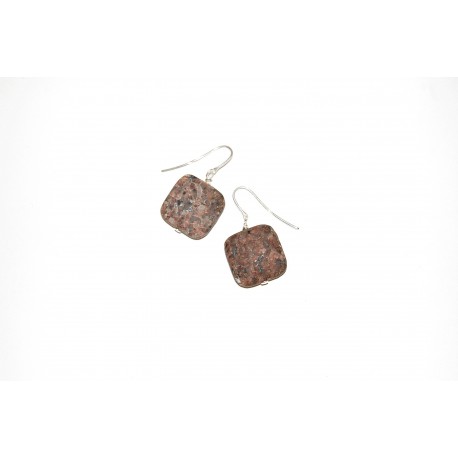 Granitpendel Quadrat flach 20x20mm matt