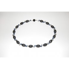 Granitkette Oliven mit Kyanit