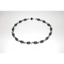 Granitkette Oliven mit Kyanit