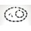 Granitkette und Armband Set Oliven mit Kyanit