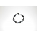 Granitarmband Oliven mit Kyanit